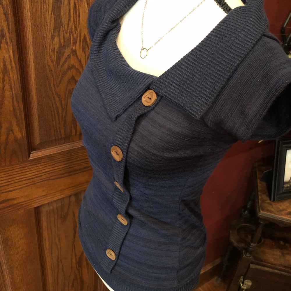 Anthropologie ‘Threads’ Faux Button Knitted Top